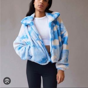 Urban Outfitters Sky Cloud Sherpa Fleece Jacket